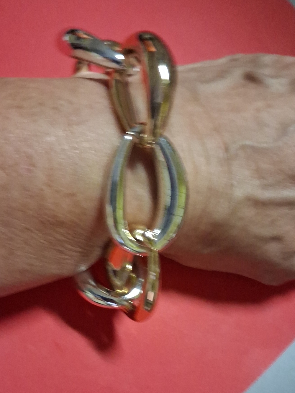 Studio Gold-Tone Oval Link Bracelet